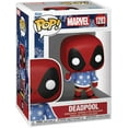 thumbnail image 1 of Pop Marvel Deadpool 3.75 Inch Action Figure - Holiday Deadpool #1283, 1 of 3