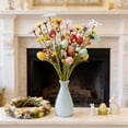 thumbnail image 6 of YingYouFu 5pc Easter Decorations Artificial Flower, Distinctive Foam Berry Spray with Eggs, Faux Spring Floral Stem for Bouquets Centerpieces Table Arrangements, 6 of 6