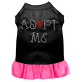 thumbnail image 1 of Adoptez-moi Robe en Strass Noir avec Lg Rose Vif (14), 1 of 1