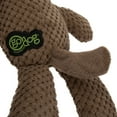 thumbnail image 3 of goDog Checkers Dog Squeaky Plush Dog Toy, Chew Guard Technology - Brown, Large, 3 of 6
