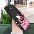 thumbnail image 1 of Sanrio-funda de teléfono de Hello Kitty para iPhone, carcasa bonita de silicona para modelos 14, 13, 12, 11 Pro Max, Mini, X, XR, XS MAX, SE20, 8, 7 Plus, 6, 6S Plus Fivean unisex, 1 of 2
