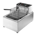 thumbnail image 2 of Deep Fryer with Basket - 2500W 6 Liter Stainless Steel Electric Fryer Countertop Basket Scoop Fryer for Commercial Professional Restaurant Kitchen w/ Adjustable Temperature, 2 of 7