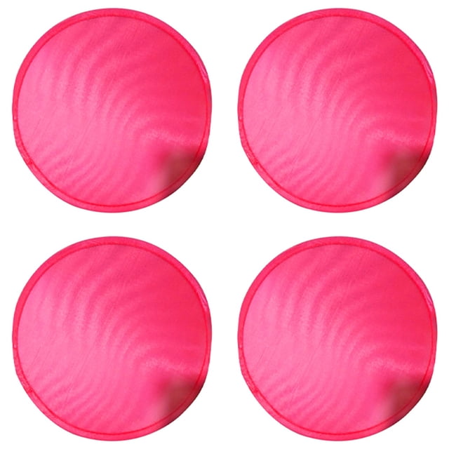 4X Abanico Redondo Plegable- Rojo