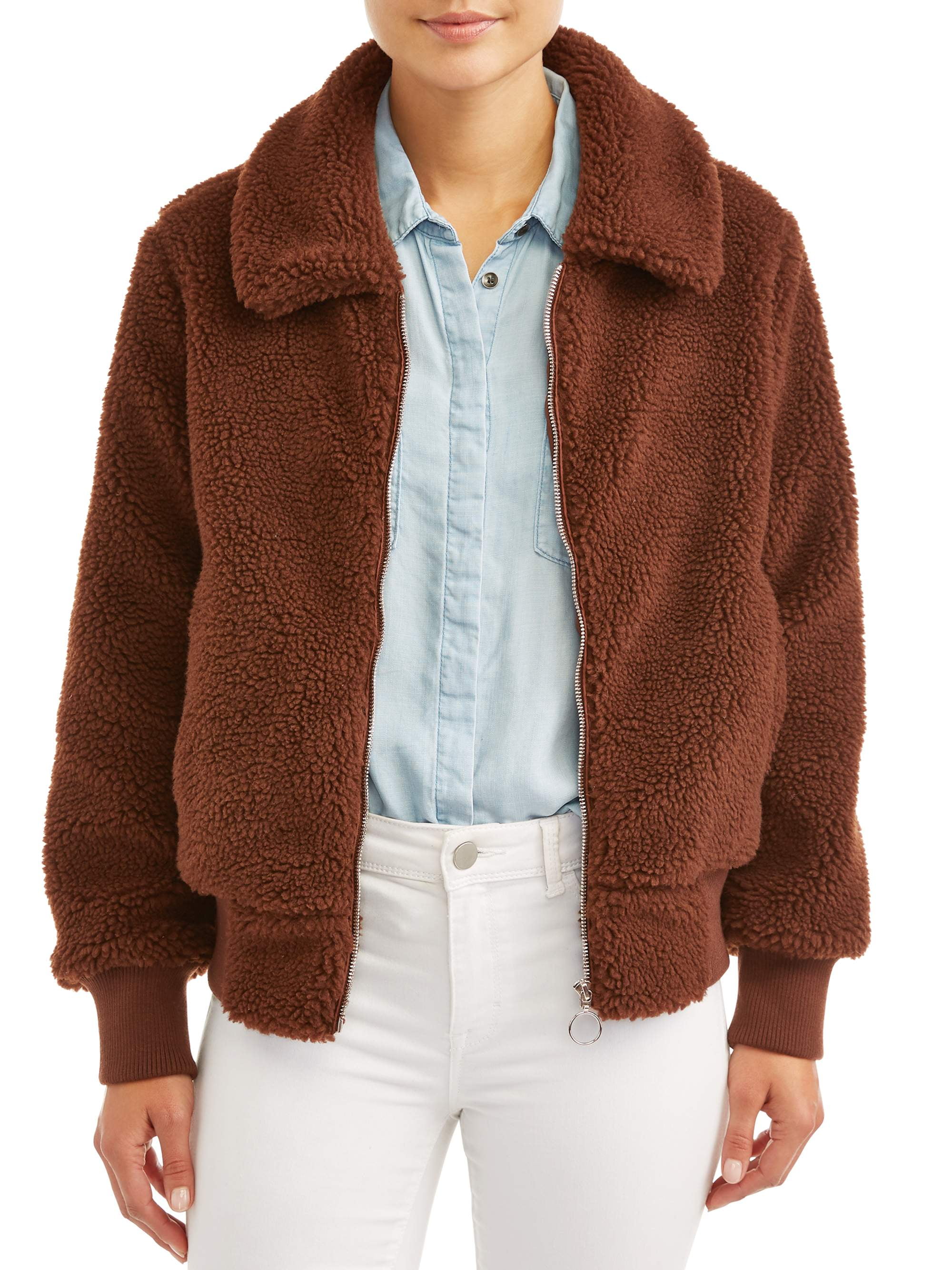 Jason Maxwell Women's Sherpa Jacket - Walmart.com