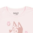 thumbnail image 4 of Bluey Girls' Flowers and Butterflies Kids Springtime Graphic Print Short Sleeve Crewneck T-Shirt, 4 of 4