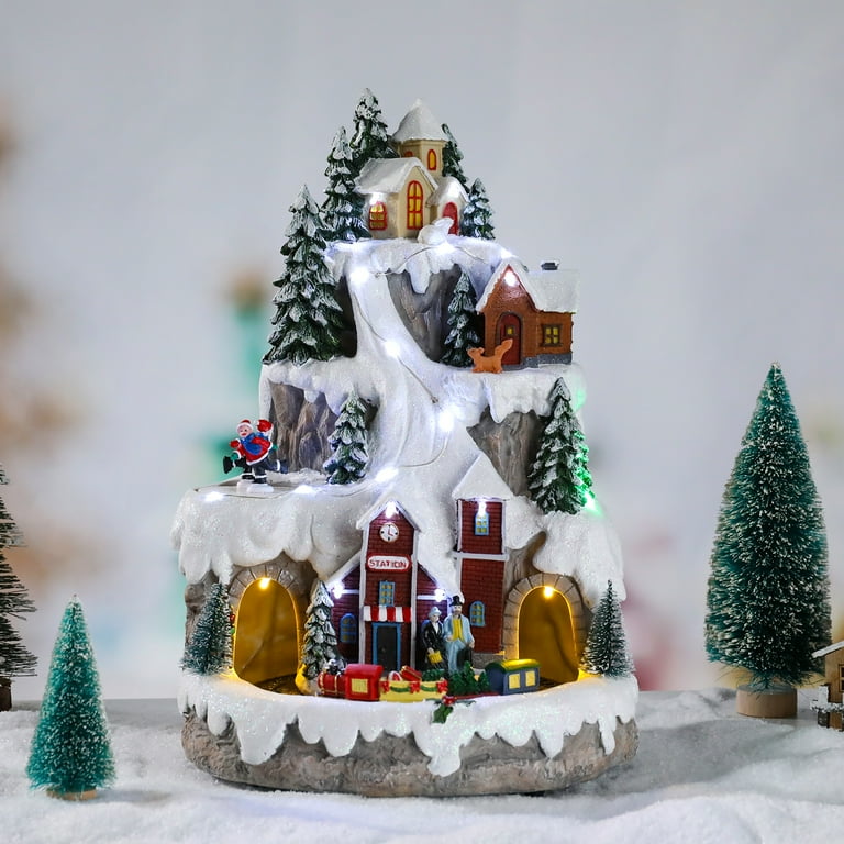 Walmart Light-Up Christmas Village Houses Figurines with USB