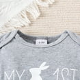 thumbnail image 6 of GYRATEDREAM Baby Boy Clothes Newborn Boy Outfit Print Romper Long Pants Hat 3PCS Infant Clothes Set, Size 6-9M, 6 of 8