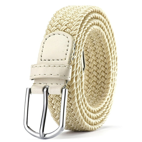 AUQ Belt,No-Hole Adjustable Design Belts for Women,Durable Canvas Material Western Outfit for Women,Yellow,42in
