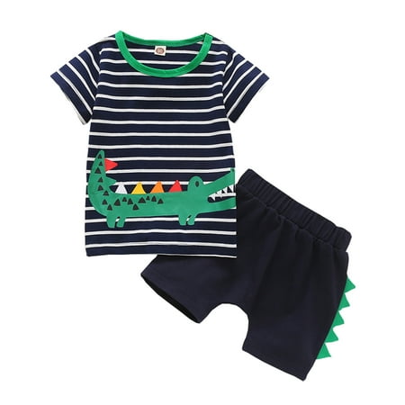 

Jdefeg Kids Sweatpants Girls Crocodiles Boys Tops Toddler +Short Stripe T-Shirt Kids Sets Baby Cartoon Leisur Girls Outfits&Set Baby Girl Clothes with Blanket Polyester Navy 120