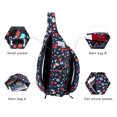 thumbnail image 4 of HAWEE Sling Bag Sling Crossbody Bag Daypack Lightweight with Adjustable Shoulder Strap Travel Hiking Men Women, 4 of 7