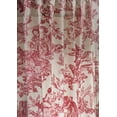 thumbnail image 2 of Maison d' Hermine Curtains 100% Cotton Single Panel Curtain 50 Inch x 108 Inch Easy Hanging with a Rod Pocket & Loop for Bathroom, Coffee Shop & Living Rooms, The Miller - Red - Spring/Summer, 2 of 4