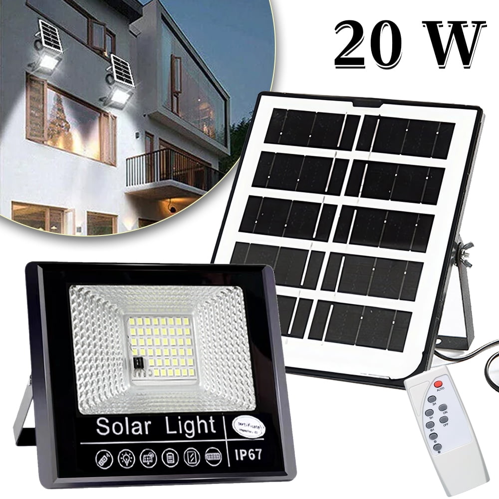4PCS Solar Powered Lights Outdoor, 245LED 6500K Bright White Light Dusk To Dawn Solar Flood Lights For Barn, Garden, Garage, Pathway, Yard, Patio, Lawn, Balcony With 16Ft Cable