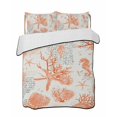 thumbnail image 2 of Orange Starfish Twin XL Size Down Alternative Comforter,Lightweight Comforter Quilt Bedding Set with Pillow Shams Rustic Ocean Coastal Shells Conch Coral Bed Comforter Duvet Insert 68"x98", 2 of 7
