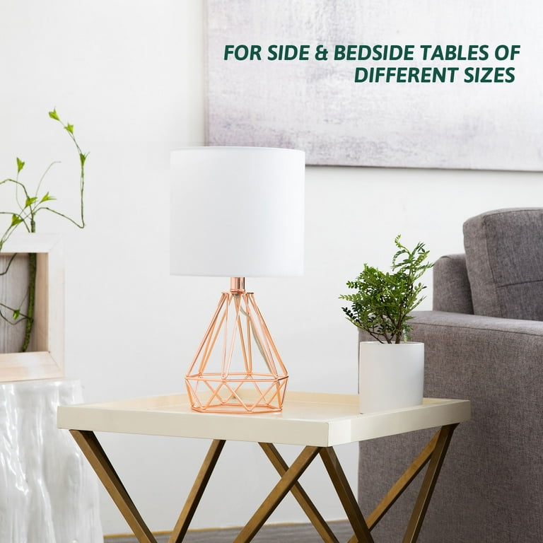 Grey and 2024 rose gold lamp