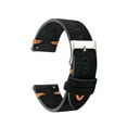 thumbnail image 1 of WANGQ Bracelets de Montre en Cuir Véritable Suède 18mm 20mm 22mm Noir Outils de Réparation, 1 of 7