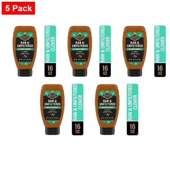 Private Selection Raw Honey Clover 16 oz - 5 Pack