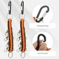 thumbnail image 6 of GETAJGHSD 2Pcs Paracord Keychains with Carabiner Buckle for Outdoor and Camping Use, 6 of 7