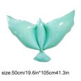 thumbnail image 2 of Memorial Balloons-1Pcs White Peace Bird Balloons,Release Balloons for Wedding/Funeral/Birthday/Engagement Party Decorations Safeglitz, 2 of 2