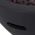 thumbnail image 5 of Tulip Lightweight Concrete Outdoor 40,000 BTU Fire Pit Bowl (No Tank Holder), Dark Gray, 5 of 7