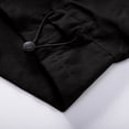thumbnail image 6 of HOOMEUMY Mens Cargo Shorts Lightweight Solid Color Summer Comfy Elastic Waist Baseball Basketball Short Pants with Pockets Black L, 6 of 9