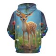 thumbnail image 3 of Enchanted Forest Deer （1）-2 3d Sweatshirts Hoodie Fashion Casual Personality Men's Women Street Hoodie Pullovers Long Sleeve Comfortable Top, 3 of 6