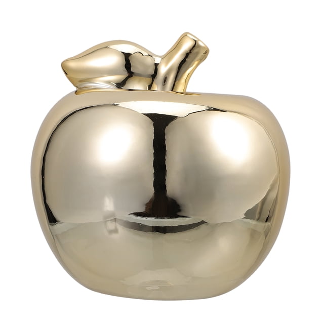 EeaseCA 1Pc Apple Shaped Ceramics Ornament Creative Desktop Decor Chic Christmas Gift