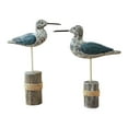 thumbnail image 3 of 2 esculturas de madera de aves marinas, figuras decorativas, estatuas de gaviota para dormitorio, patio, chimenea, sala de estar, armario., 3 of 9