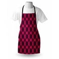 thumbnail image 3 of Floral Apron Baroque Gothic Rose Flower Circle Mandala with Psychedelic Tone Effects, Unisex Kitchen Bib Apron with Adjustable Neck for Cooking Baking Gardening, Hot Pink Dark Purple, by Ambesonne, 3 of 3
