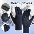 thumbnail image 4 of Soft Knit Lining Anti-Slip Driving Winter Gloves Keep Warm Mitten Touchscreen Women Gloves Outdoor Cycling Accessaries ROSE RED, 4 of 8