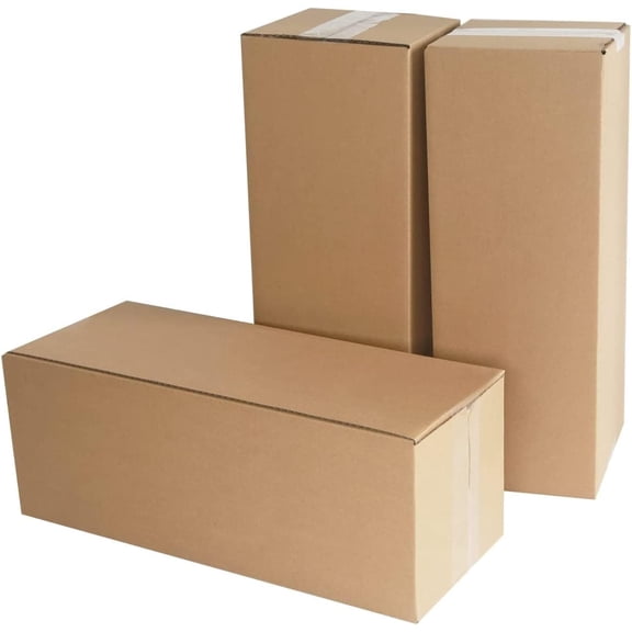 STRBOXONG 15.7"x5.9"x5.9" Long Corrugated Cardboard Boxes Mail Small Parcel Post Boxes for Posting Brown Mailing Post Shipping Box for Small Business, Storing or Gift Wrapping Packaging(10 Pcs)