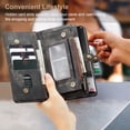 thumbnail image 2 of TECH CIRCLE Samsung Galaxy S22 Ultra Case,Galaxy S22 Ultra Wallet Case with Card Holder Kickstand Zipper Pocket Lanyard Strap Wristlet PU Leather Flip Case Wallet for Galaxy S22 Ultra 6.8 inch,Black, 2 of 9