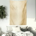 thumbnail image 3 of Beige Tapestry, Linked Circle and Diamond Shape Motifs Geometric Abstract Contemporary Pattern, Wall Hanging for Bedroom Living Room Dorm Decor, 40W X 60L Inches, Brown Pale Peach, by Ambesonne, 3 of 5