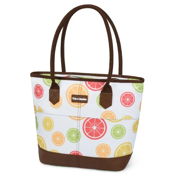 Tirrinia Insulated Large Cooler Lunch Bag with Shoulder Strap, Waterproof Tote
