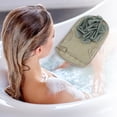 thumbnail image 2 of 1 Pc Double Side Shower Gloves Exfoliating Glove for Bathroom 8.66"x5.51" Green, 2 of 6