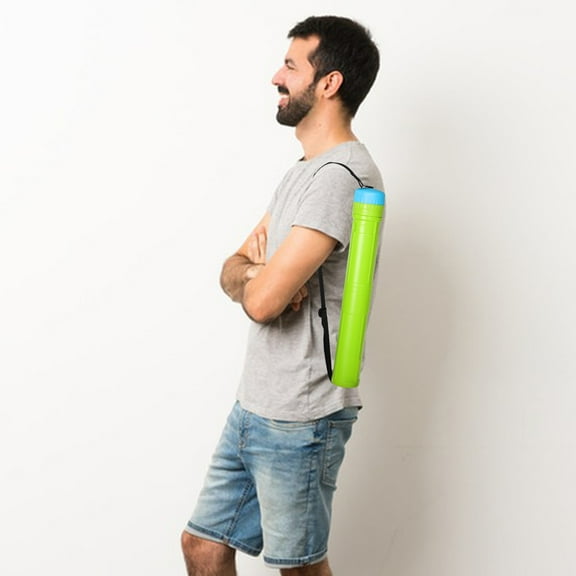 OUNONA Retractable Poster Tube With Shoulder Strap 42 To 76cm Poster Carrying Case Waterproof Storage Tube For Documents Blueprints And Art Supplies