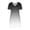 Black, variant on Flutter Sleeve Midi Dress for Women Summer V-Neck Fit and Flare Dress with Asymmetrical Hemline and Flattering A-Line Silhouette for Modern Daily Style