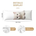 thumbnail image 3 of Fotbe Cute Kittens And Puppy Funda para Almohada Corporal con Diseño, Funda de Microfibra Ultrasuave de 20x54 Pulgadas, Ropa de Cama Elegante, 3 of 7