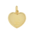 thumbnail image 4 of 14k Yellow Gold, Rafael the Healing Angel Pendant Colorful Enamel Overlay Heart Medal 19mm with 16" Dainty Neck Chain, 4 of 7
