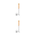 thumbnail image 2 of Inteprter Colgador montado en la pared cocina baño retráctil soporte de almacenamiento de ropa baño de plástico estante colgante naranja Naranja amarillo 2Conjunto, 2 of 6