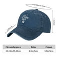 thumbnail image 5 of Can I Pet Your Dog Baseball Cap Vintage Soft Washed Denim,Golf Dad Hat Adjustable Trucker Hats for Men Women Unisex Adult,Navy Blue, 5 of 6
