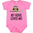 thumbnail image 3 of Inktastic My Nana Loves Me Owl Girls Baby Bodysuit, 3 of 5