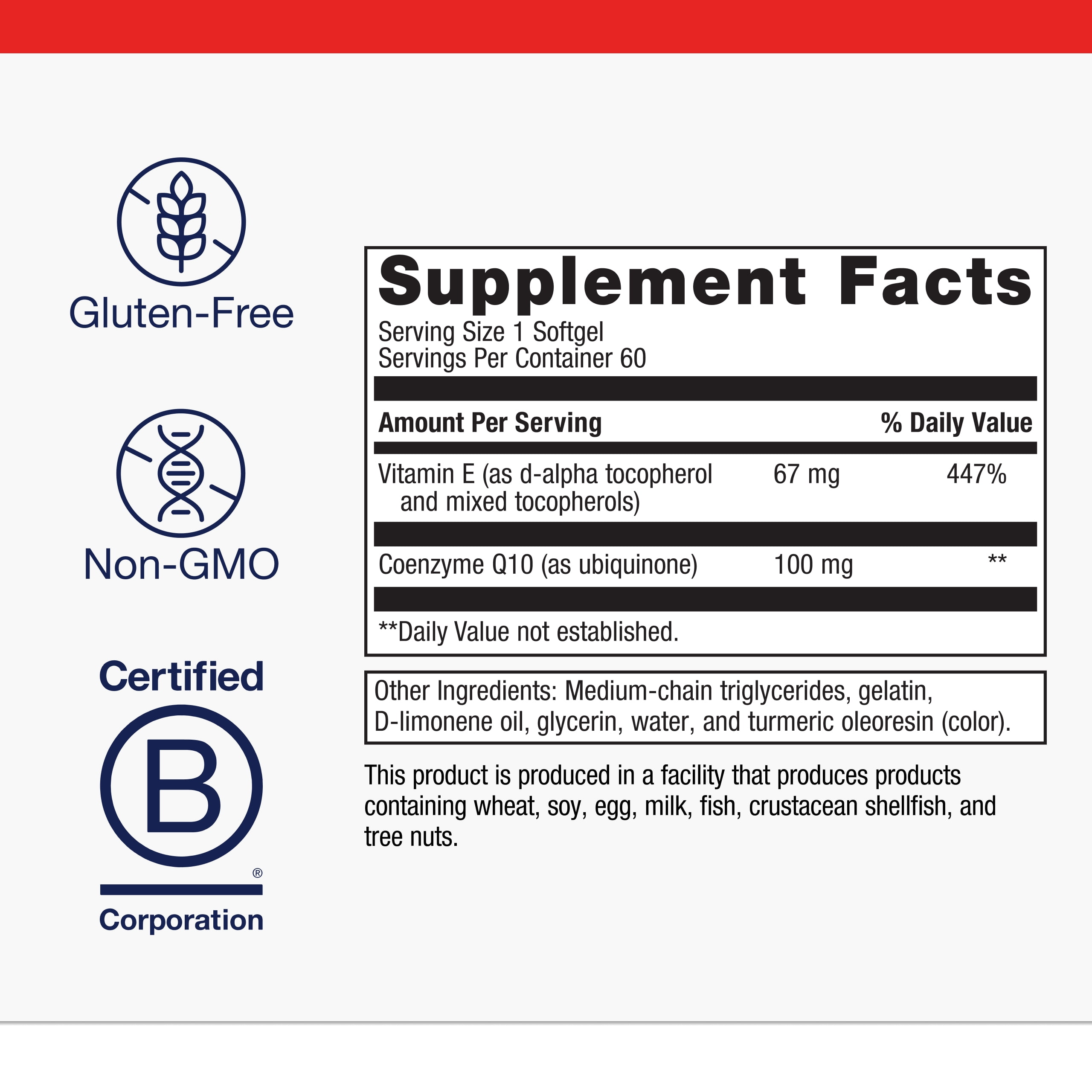 Metagenics CoQ10 ST-100 mg Coenzyme Q10 Supplement - Antioxidant as Ubiquinone - For Energy Production & Heart Function* - Non-GMO & Gluten-Free - 60 Softgels