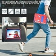 thumbnail image 2 of TECH CIRCLE for iPad Mini 7 8.3" (A17 Pro), iPad Mini 6 (8.3") 3-Layer Rugged Shockproof Case with Shoulder Strap, Built-in Kickstand, Pencil Holder, Cute Spider Heavy Duty Tablet Cover, Red Blue, 2 of 5