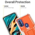thumbnail image 3 of FITO For Moto G Play 2023 Case, Phone Case with Screen Protector and Kickstand (Orange), 3 of 7