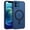 Blue, variant on Magnetic for iPhone 12 Case/iPhone 12 Pro Case, Compatible with MagSafe, Translucent Matte Slim Shockproof Phone Case