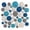 Dark Blue, Sky Blue, Gray, White, variant on BlinkL Brown Valentine's Day Wicker Decorative Balls 36 Count