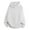 White, variant on Chiccall Men's Oversized Hoodie Casual Loose Quarter Zip Athletic Pullover Sweatshirt with Pocket