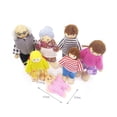 thumbnail image 3 of 7 /12 Family Members Dolls Set Figurines Doll House Acces Play Set, 3 of 7