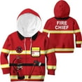 thumbnail image 4 of Halloween Cosplay Costumes Firefighter Kid Custom Hoodies T-Shirt Apparel, 4 of 4