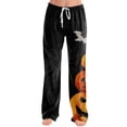 thumbnail image 2 of Pajama Pants Women - Retro Halloween Soft Breathable Sleep & Lounge Pants for Women, Comfy Casual Pj Pants Bottoms with Pockets, 2 of 5